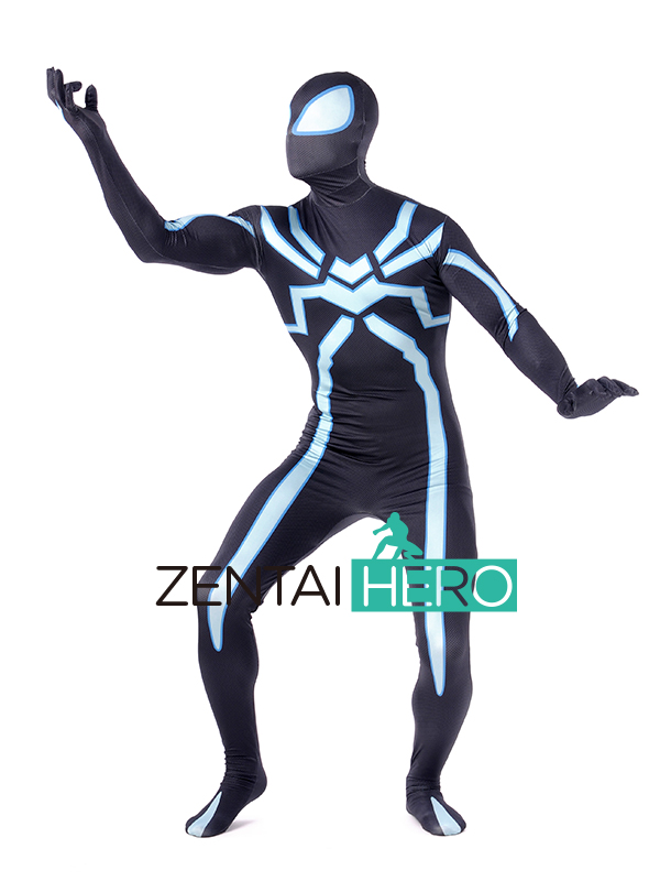 Printing Black Flash Spiderman Morph Suit
