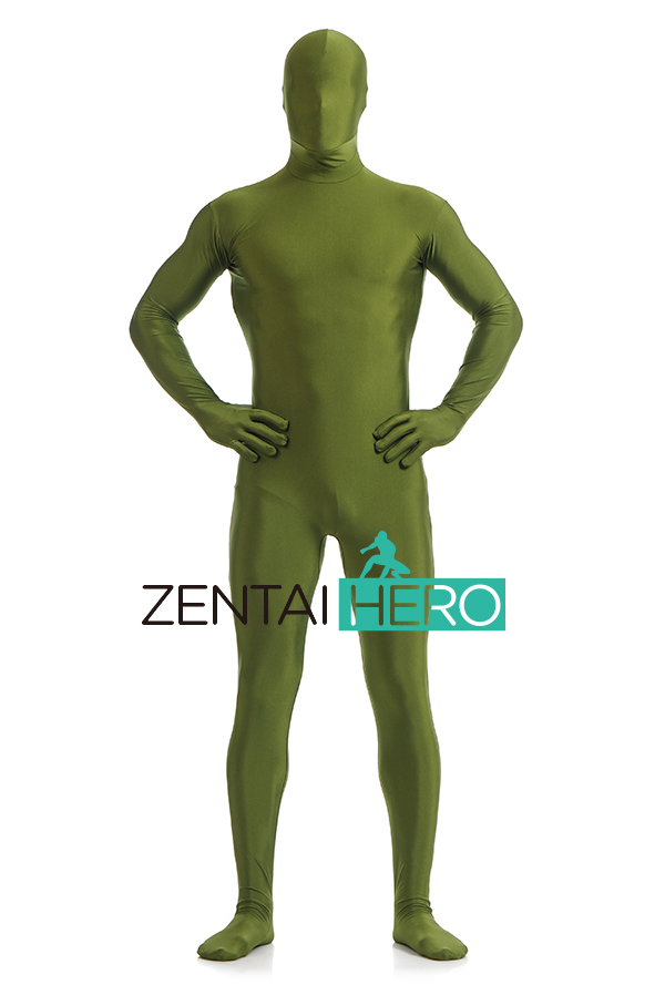 Army Green Full Body Lycra Spandex Costume