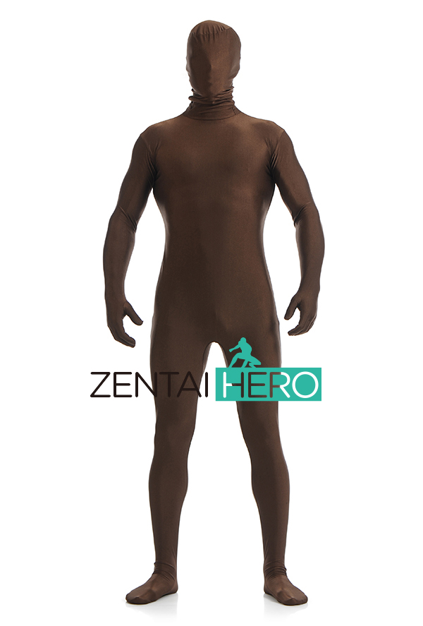Fashion Strong Coffee Color Zentai Suit
