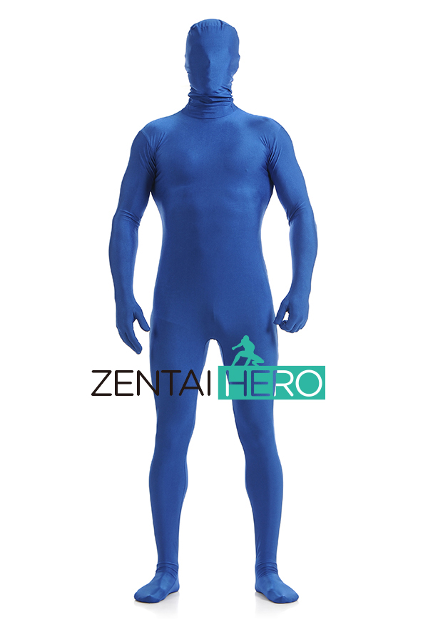 Blue Fullbody Lycra Spandex Zentai Suit