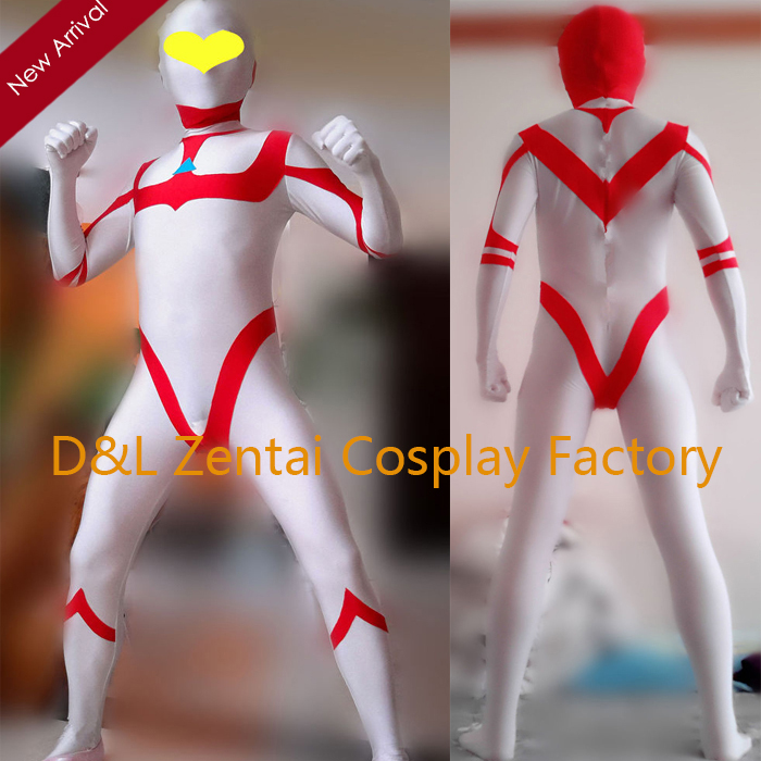 White&Red Great Costume Superhero Costume