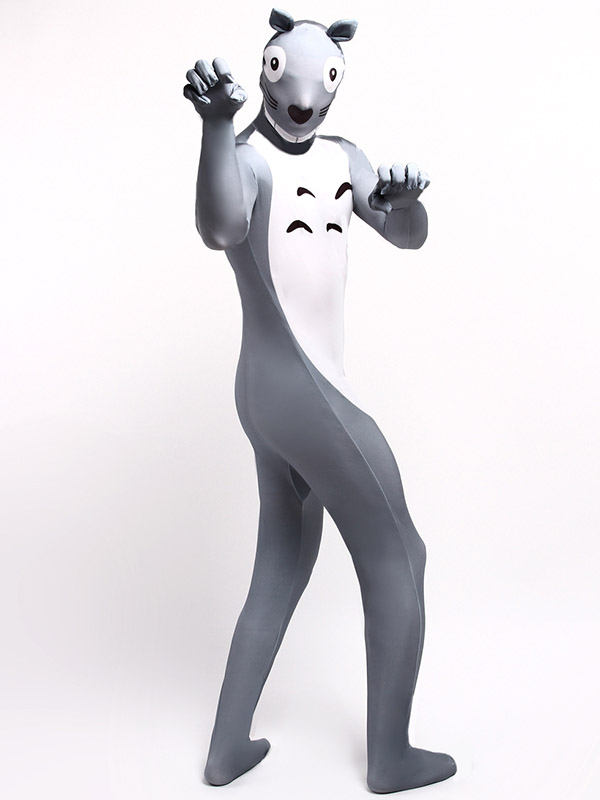 Funny Cartoon Totoro Cosplay Lycra Spandex Halloween Costume