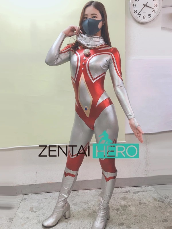 No Lamp Hot Sexy Ultra Lady Shiny Metallic Zentai Bodysuit