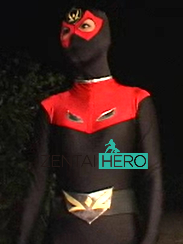 Sexual Dynamite Heroine Black Spandex Gigalady Zentai Suit