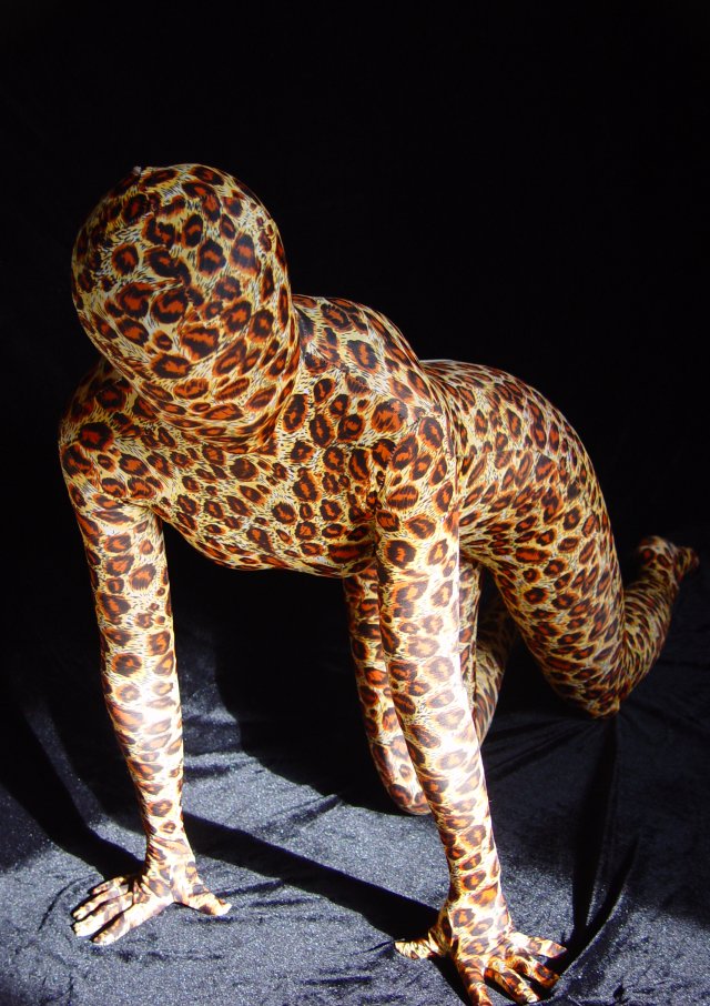 Leopard Lycra Spandex Zentai Suit