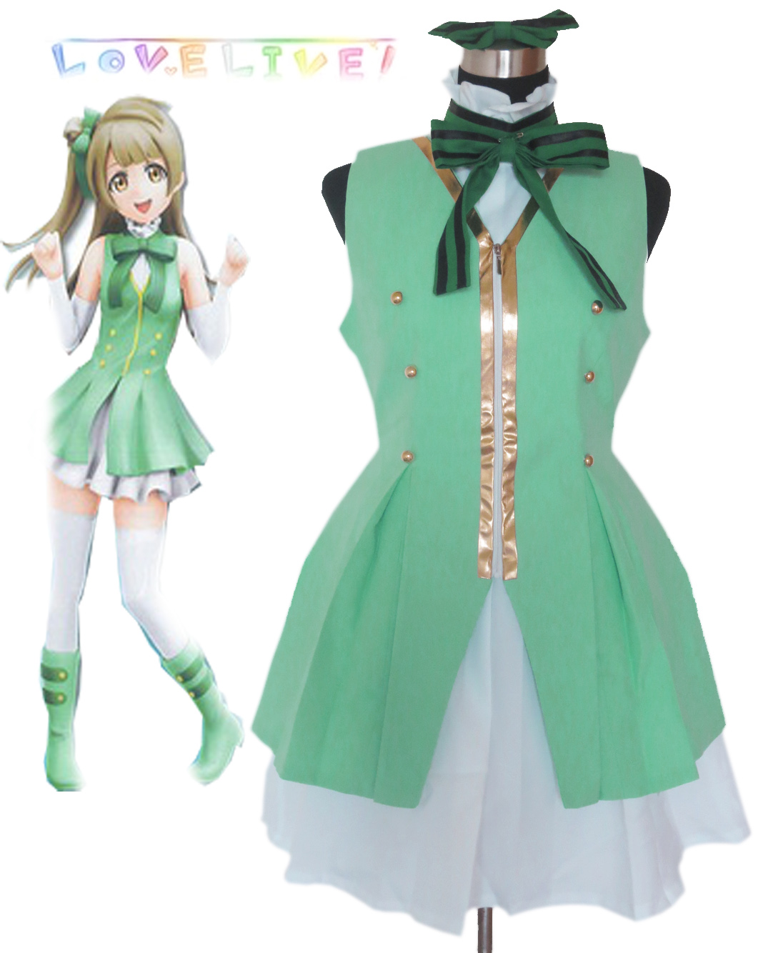 Love Live! Start dash!!Minami Kotori Green Lolita Dress Cosplay