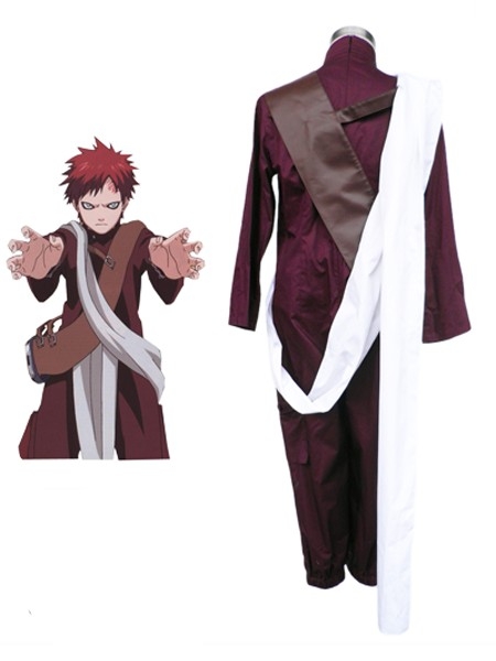 Naruto Shippuden Gaara Red Cosplay Costume V3