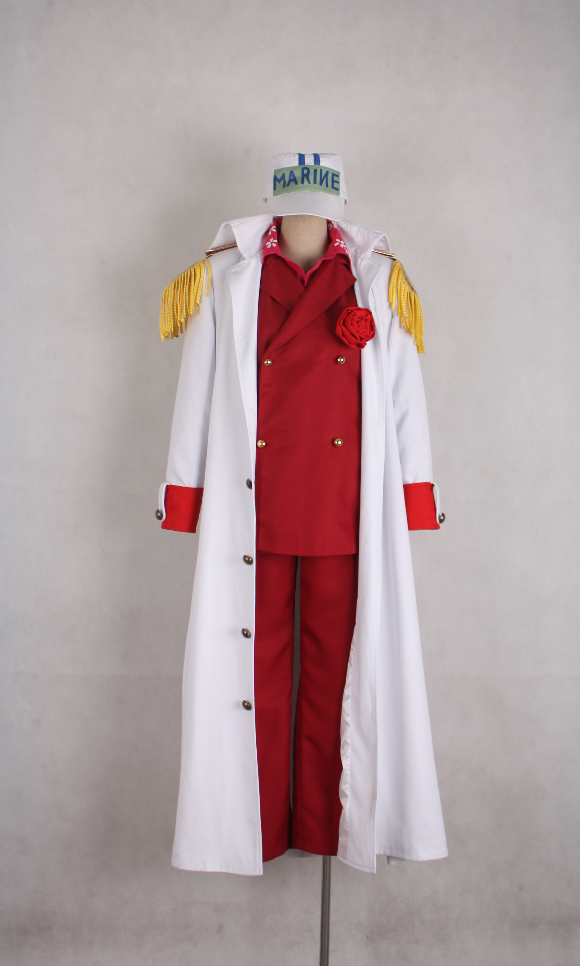 One piece Red Dog Akainu Sakazuki Navy Admiral Uniform Cosplay C