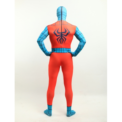 Orange And Blue Spiderman Halloween Costume