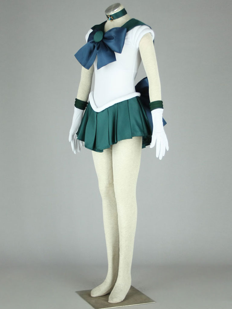 Sailor Moon Neptune Kaiou Michiru Fighting Uniform Cosplay