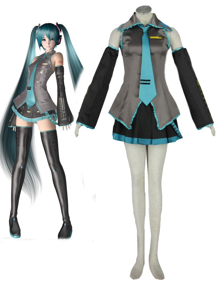 Vocaloid Hatsune Miku Loituma Girl Ievan Polkka Cosplay Costume