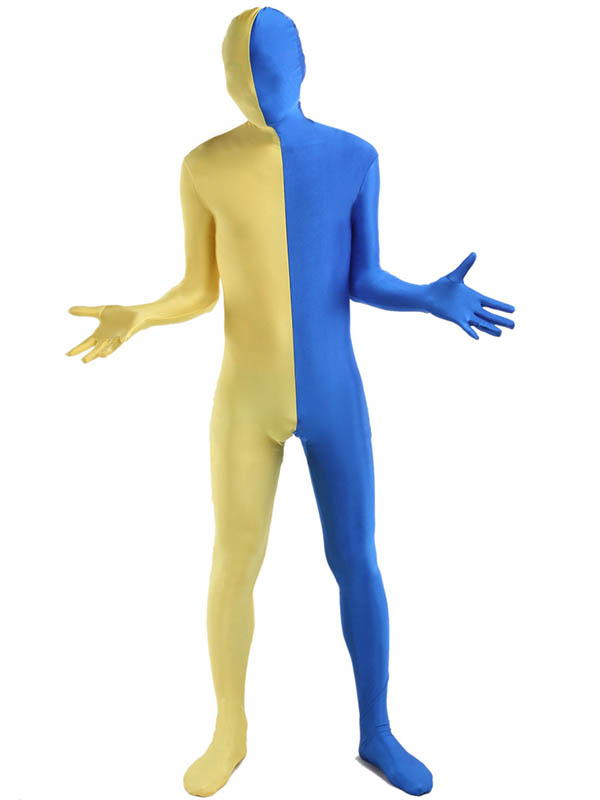 Yellow And Blue Full Body Suit