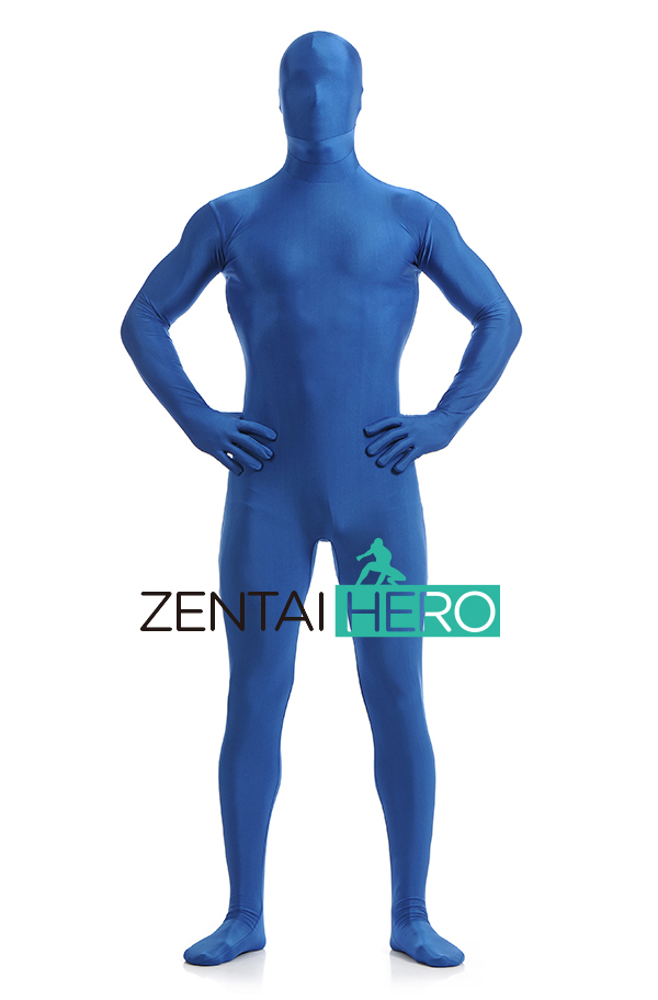 Dark Blue Lycra Spandex Bodysuit