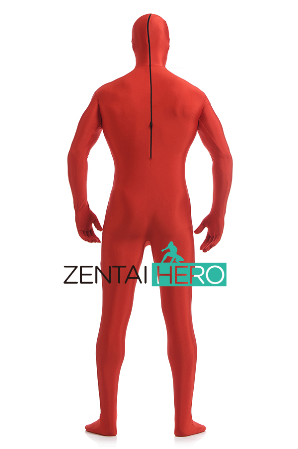 Red Color Male Fullbody Zentai Suit