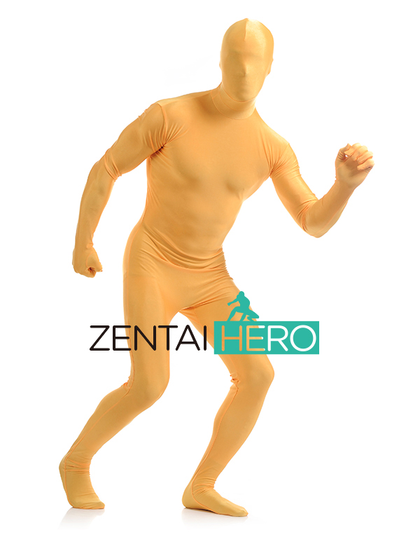 Orange Fullbody Spandex Zentai Suit