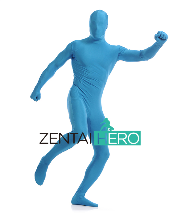 Blue Fashion Fullbody Zentai Suit