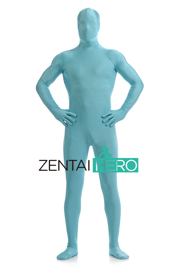 Light Blue Sexy Fullbody Zentai Suit