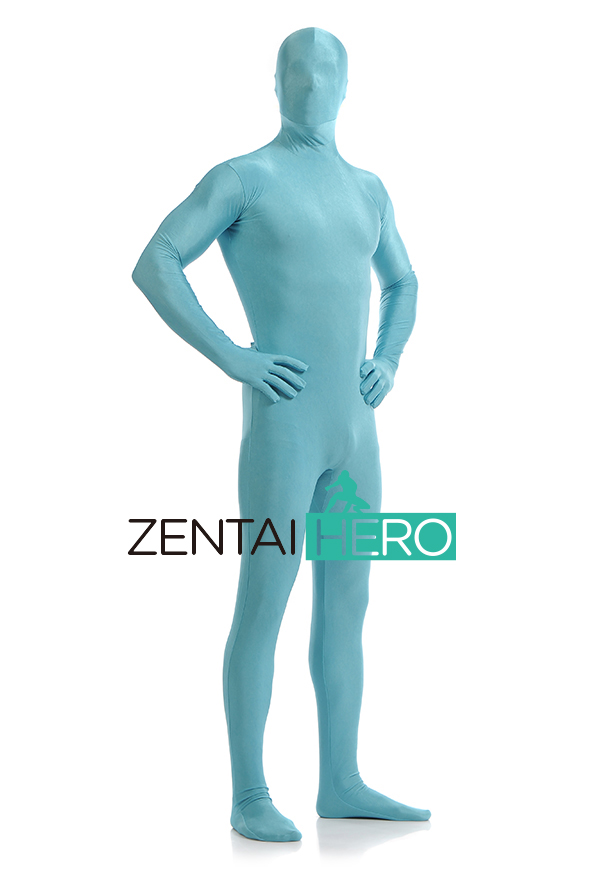 Light Blue Sexy Fullbody Zentai Suit