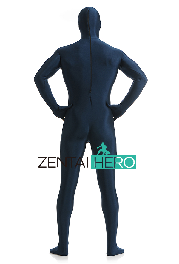 Navy Blue Fashion Lycra Spandex Zentai Suit