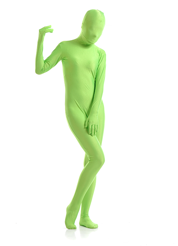 Fresh Green Sexy Woman Fullbody Zentai Suit