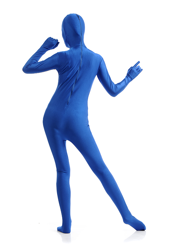 Blue Color Sexy Women Zentai Bodysuit