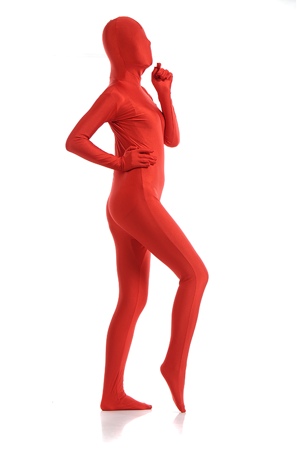 Sexy Women Red Second Skin Bodysuit