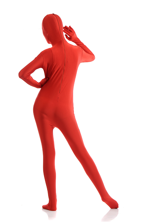 Sexy Women Red Second Skin Bodysuit