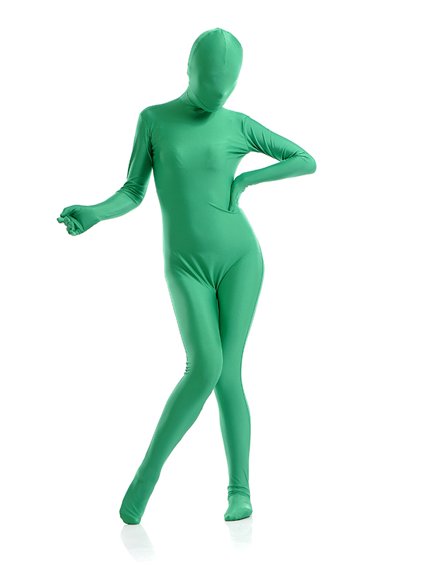 Sexy Green Women's Second Skin Zentai Suit