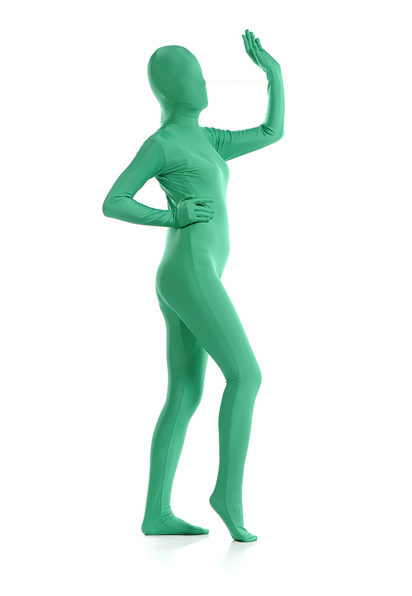 Sexy Green Women's Second Skin Zentai Suit