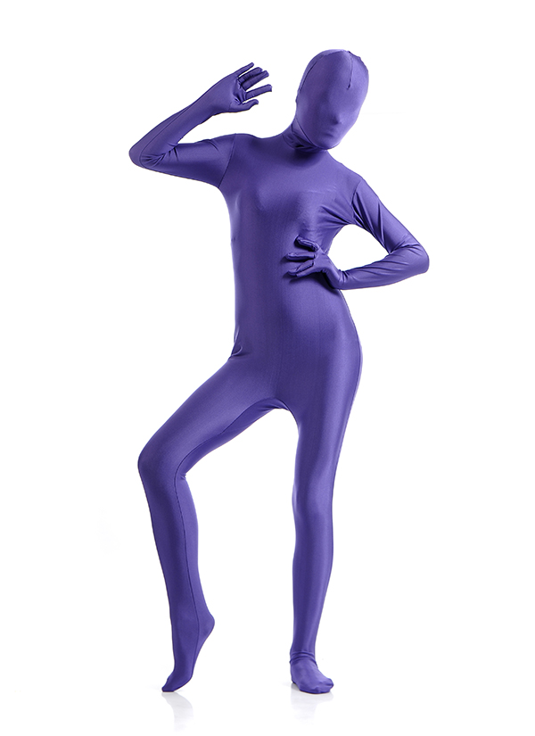 Sexy Purple Women's Tight Bodysuit