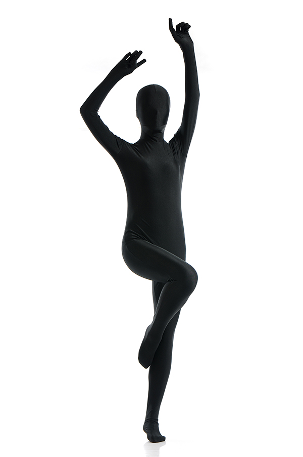 Sexy Black Color Girl Zentai Bodysuit