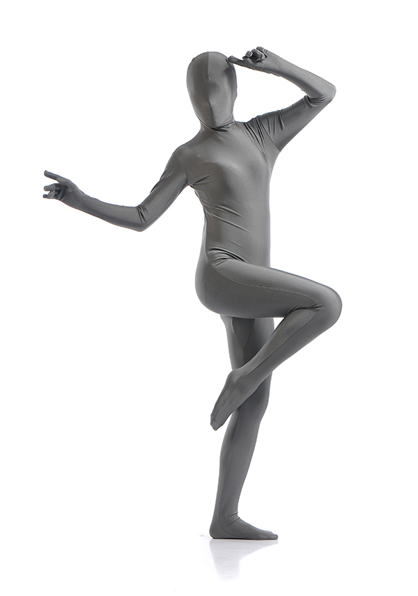 Sexy Gray Women's Spandex Zentai Suit