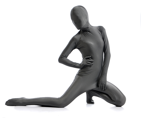 Sexy Gray Women's Spandex Zentai Suit