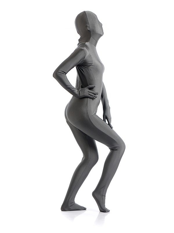 Sexy Gray Women's Spandex Zentai Suit