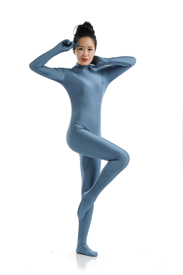 Metal Color Women\'s Spandex Zentai Catsuit