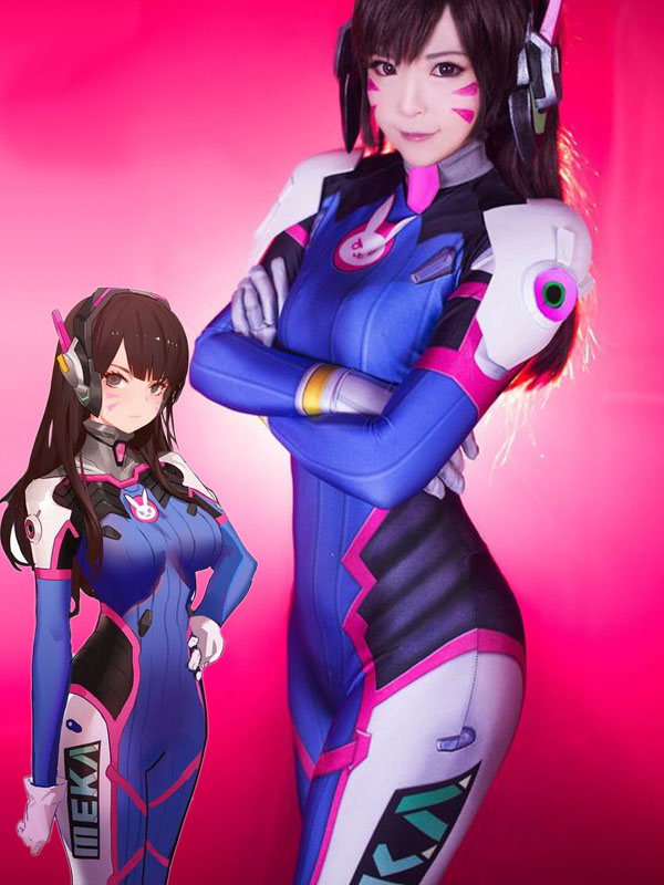 D.Va Costume Lady Overwatch Cosplay Costume