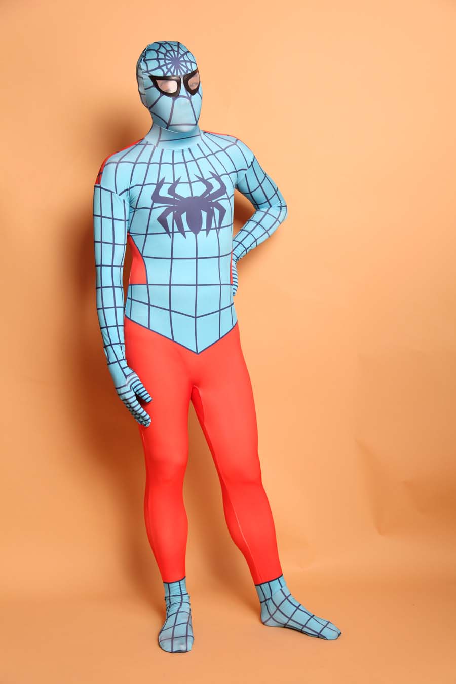 Orange And Blue Spiderman Halloween Costume