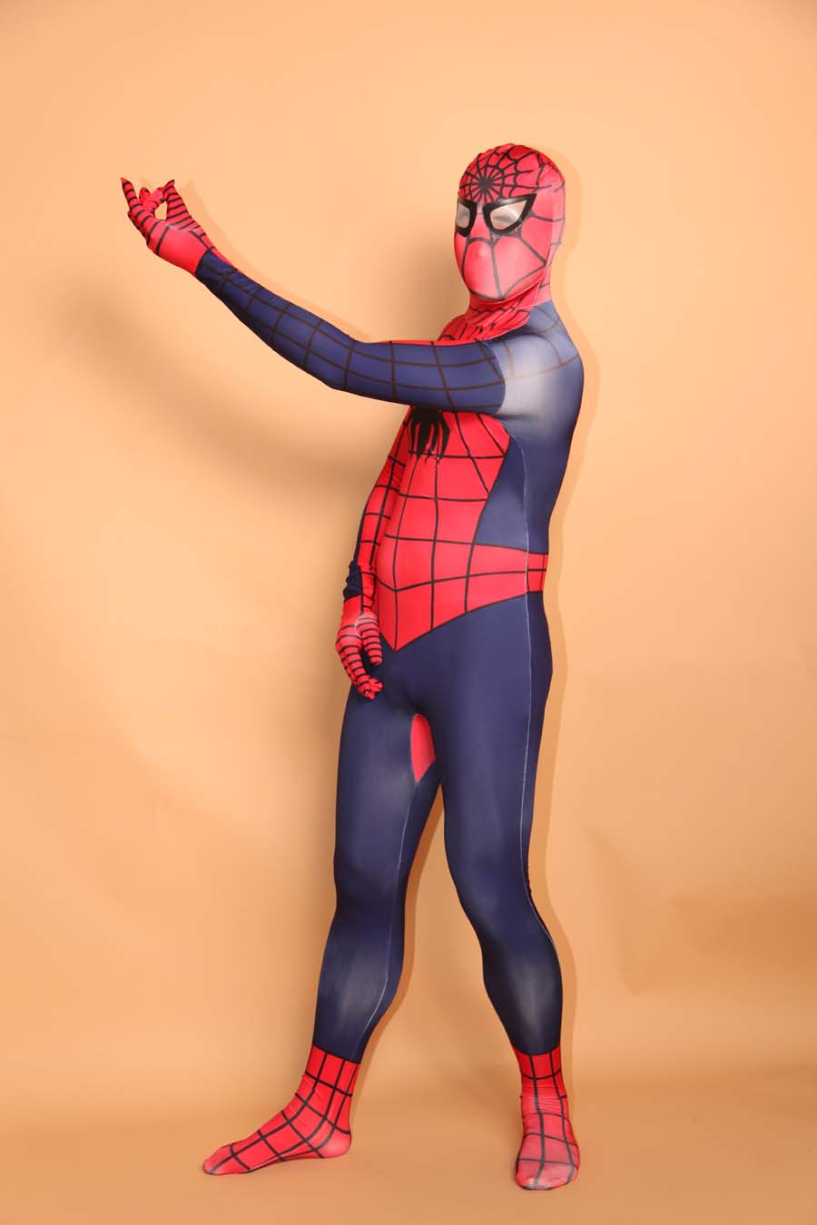 Navy Red Spider Man Halloween Superhero Costume