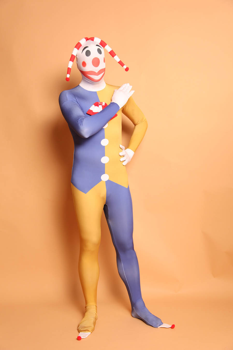 New Joker Clown Spandex Halloween Bodysuit