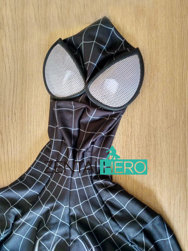 3D Shade Black Spiderman Superhero Costume