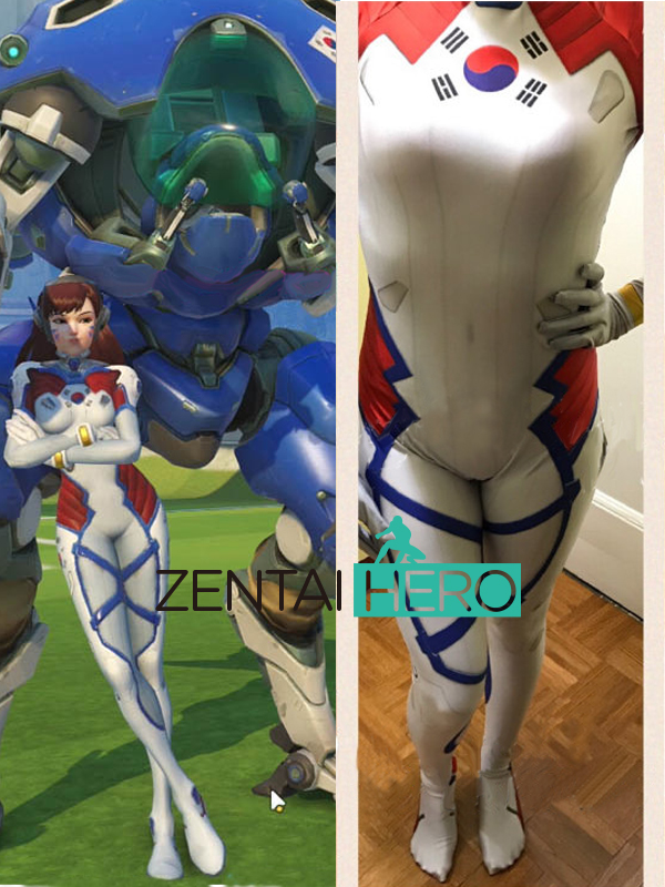 D.Va Skin Tangerine Costume Olympic Korean Hana Song Suit