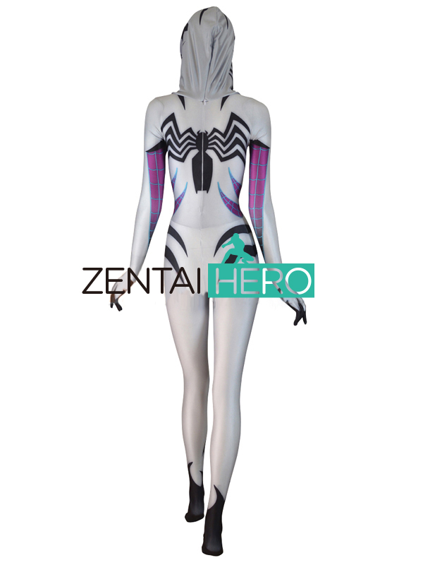 3D Shade Anti-Gwenom Spider-Man Costume Spandex Gwen Spiderman