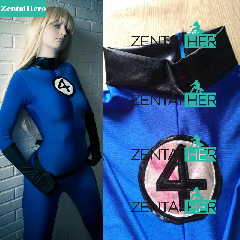 Fantastic 4 Costume Invisible Woman Sue Storm Costume