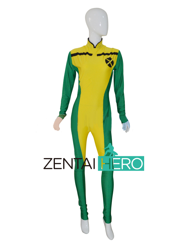 Marvel Comic X-men Rogue Lycra Superhero Costume