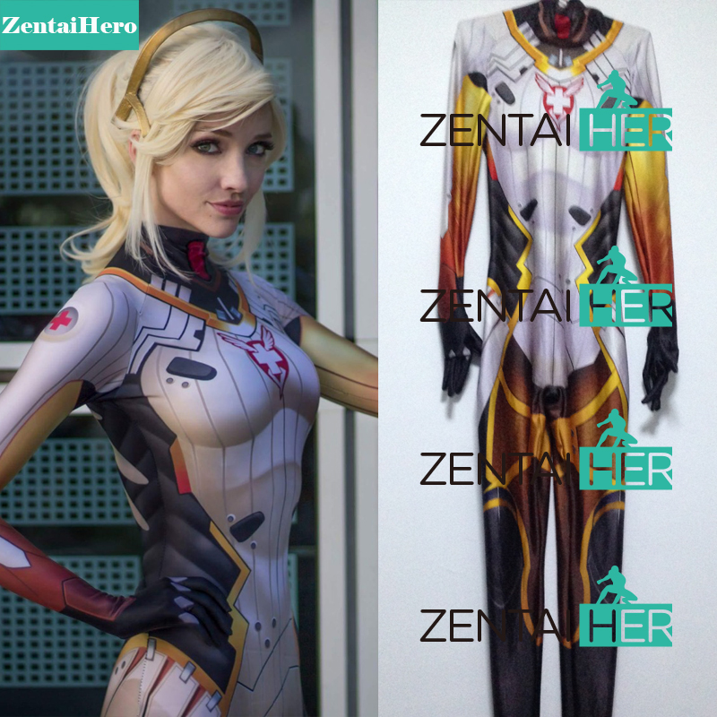 3D Print D.VA skin concept Mercy Game Costume