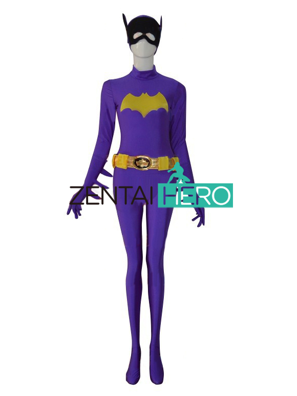 Batgirl Newest DC Comics Purple Female Superhero Costume