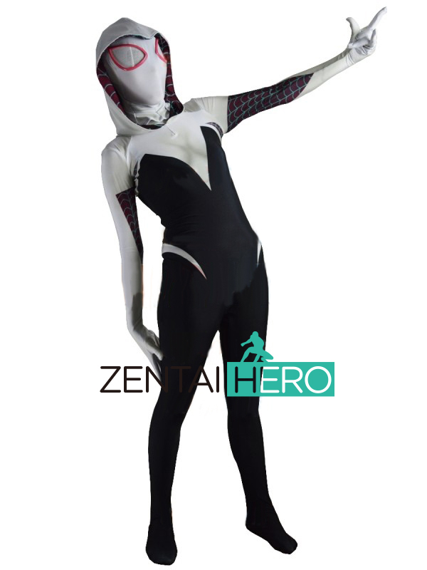 3D Printed Spider-man Gwen Stacy Costume Lady