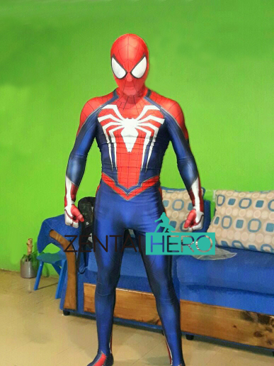 3D Print PS4 INSOMNIAC Spiderman Suit Games Spidey Cosplay