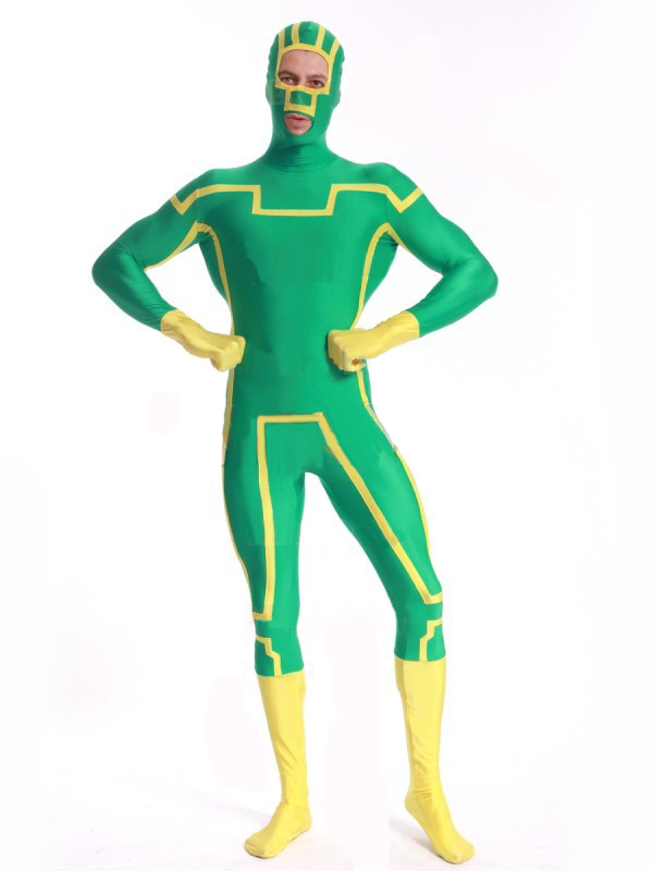 Male Kick-Ass Superhero Costume Halloween