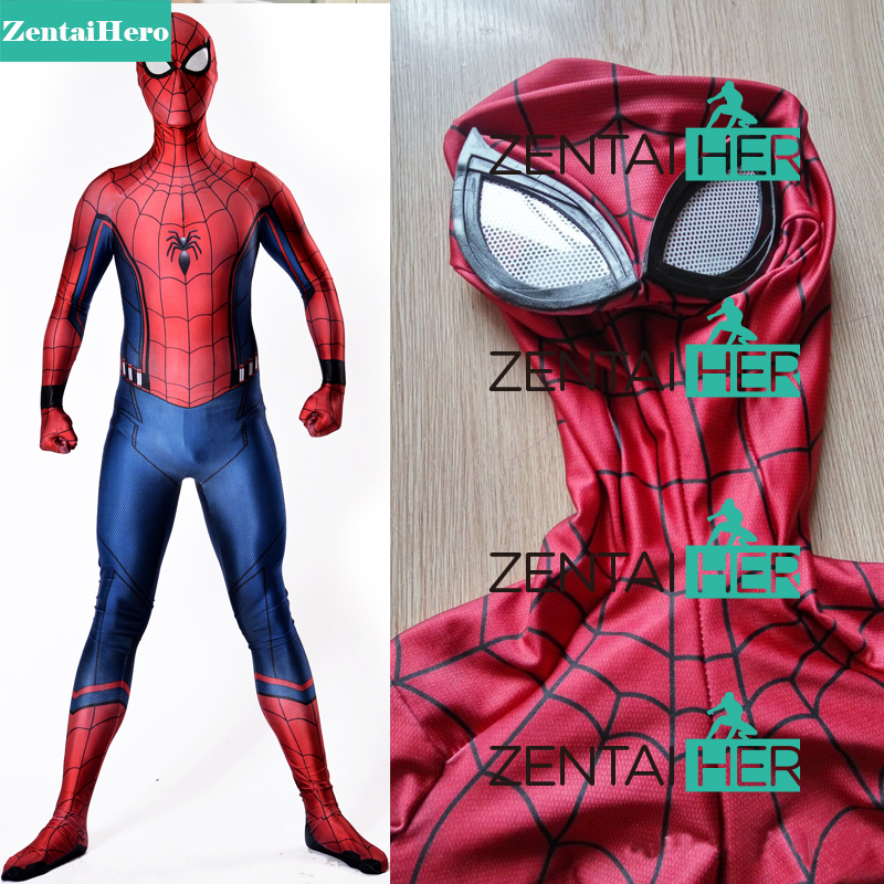 Spider-Man Homecoming Costume Spandex Zentai Superhero Costume